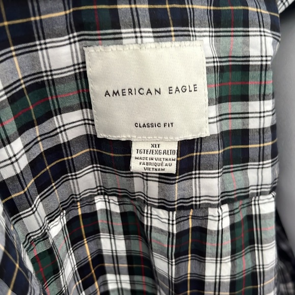 American Eagle shirt long sleeve plaid button up shirt - Picture 4 of 4